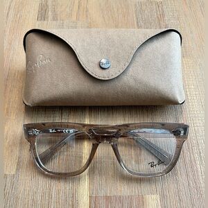 NWT Ray-Ban Clear Brown Prescription Eyeglasses
